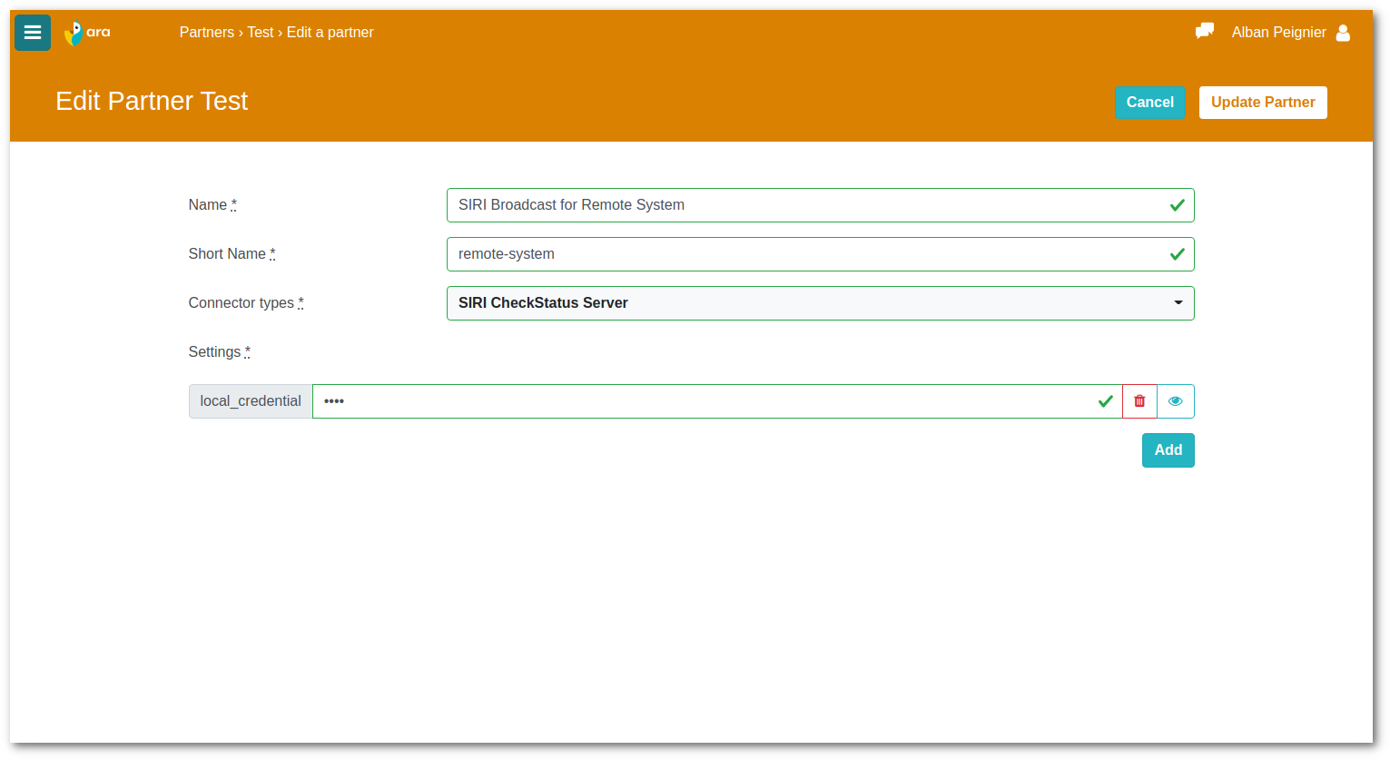 Ara SaaS - Broadcast in SIRI